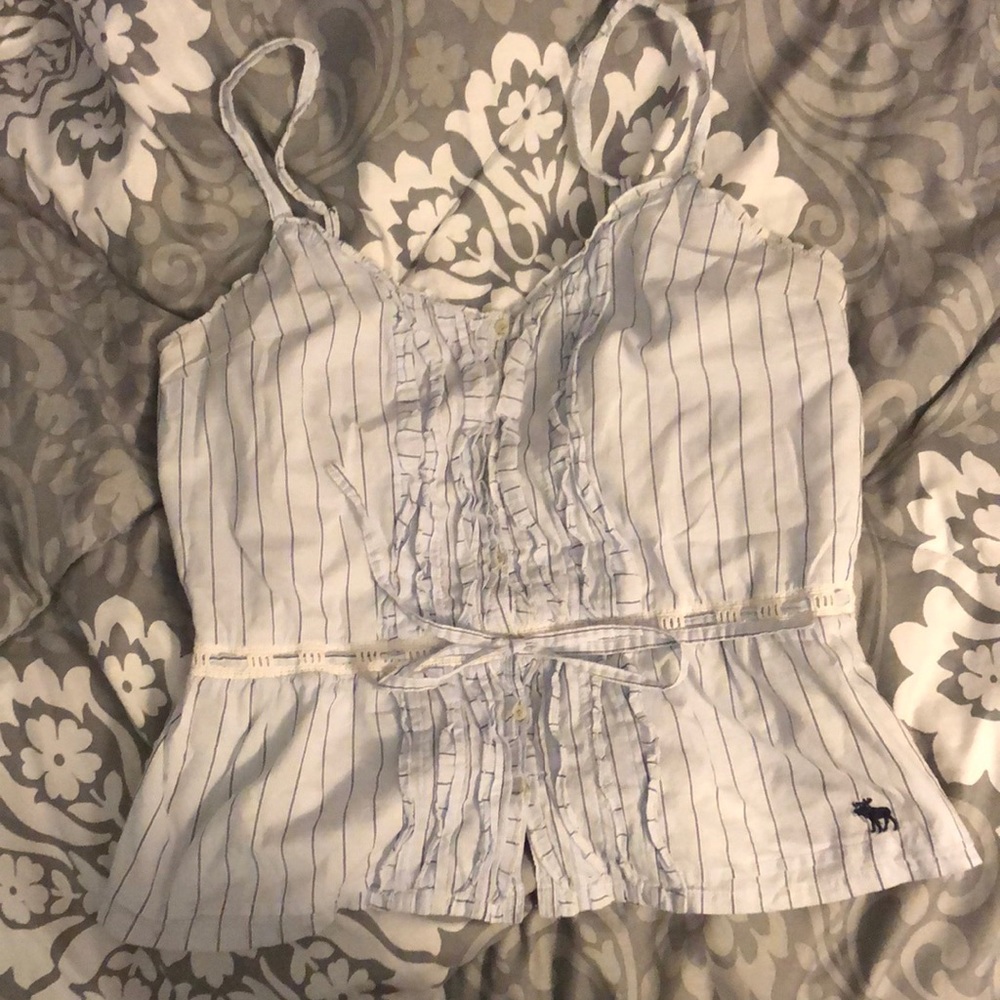 Hollister button up tank top